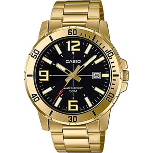 Casio Standard Ανδρικό Ρολόι με Χρυσό Μεταλλικό Μπρασελέ MTP-VD01G-1B Casio Standard Ανδρικό Ρολόι με Χρυσό Μεταλλικό Μπρασελέ MTP-VD01G-1B