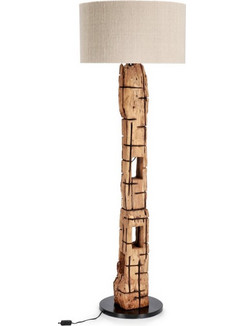 Bizzotto Kleta Φωτιστικό Δαπέδου Ξύλινο Teak Natural/Μπεζ O55x143