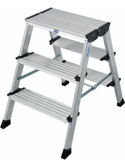 Krause Folding Διπλή Σκάλα Αλουμινίου 2x3 Σκαλοπάτια