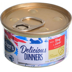 Butcher's Delicious Dinners Mousse Beef & Liver 85gr