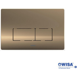 WISA EASY TOUCH Πλακέτα για Καζανάκια Διπλής Λειτουργίας Rose Gold Brushed PVD