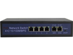 LONGSE HT412 Unmanaged L2 Switch με 4 Θύρες Ethernet 100Mbps