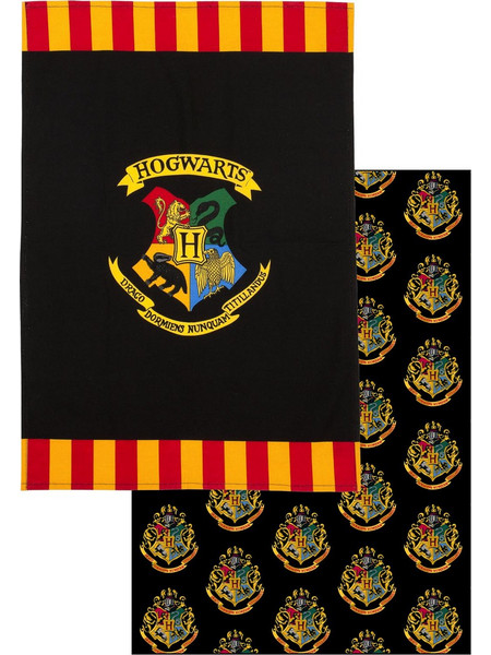 HARRY POTTER - Hogwarts - Twin tea towel pack