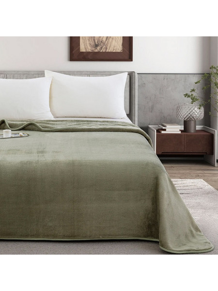 Κουβέρτα Zurigo διπλή Πράσινη 220x240cm Liolios Home 2805