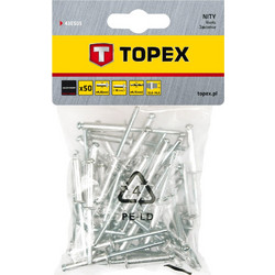Πριτσίνια Αλουμινίου Topex 43E505 M4.8x18mm 50τμχ
