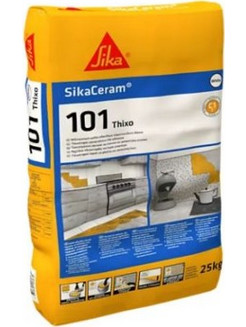 SikaCeram-101 Thixo - Θιξοτροπική Τσιμεντοειδής Κόλλα Πλακιδίων 25 kg