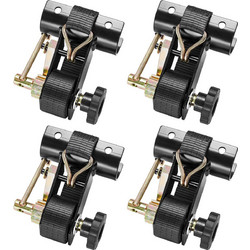 VEVOR Ιμάντες Στερέωσης Ladder Rack, Μαύροι, με Διπλά Άγκιστρα J, 38 mm Φαρδιά x 2.25 m Μακριά, Μεγάλης Αντοχής για Φορτία έως 226.8 kg (Σετ 4 τεμαχίων) YGTJJLGDD4J0S0IWZ001V0