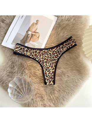 Leopard Print Low Waist Underwear