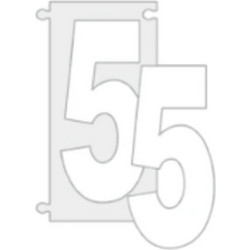 ΠΙΝΑΚΙΔΑ ΣΗΜΑΝΣΗΣ ΑΡΙΘΜΟΙ ΟΔΩΝ PLEXIGLAS 7cm No 5 74870
