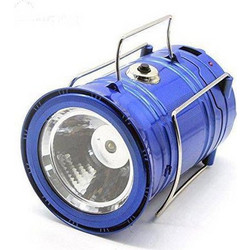 Επαναφορτιζόμενος Ηλιακός Φακός LED 220V Μπλε MH-5800T