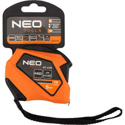 NEO Μετροταινία μαγνητική cm/inch 5m x 19mm 67-236
