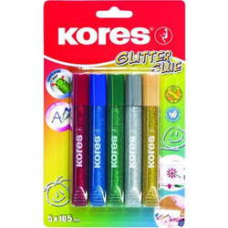 Kores - Basic Glitter Glue - 5 Pack (775000)