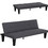HomeMarkt Koro Τριθέσιος Καναπές Μαύρος 165x75x64cm HM3304.01
