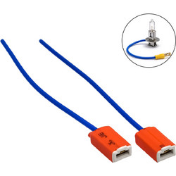 Κεραμική Υποδοχή/Φις Λάμπας Αυτοκινήτου H1 (Socket) με Καλώδιο 2 Τεμάχια CTC-362 PERVOI