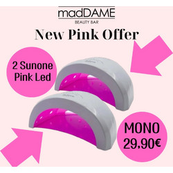 ΠΡΟΣΦΟΡΑ 2 Επαγγελματικές Λάμπες Νυχιών SUNONE 48 watt 30 led Pink LED Κόκκινο Φως