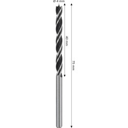 BOSCH ΤΡΥΠΑΝΙ PRO WOOD BRAD POINT 4 x 40 x 75 mm 2608577707