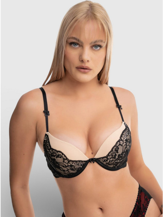 Norddiva Σουτιέν Push Up Μαύρο NRD8062B