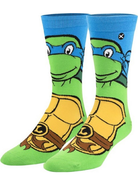 ODD SOX Ninja Turtles Leornardo Ανδρικές Κάλτσες Ψηλές με Σχέδια Πολύχρωμες 055513