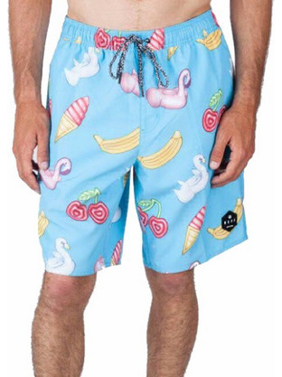 Neff Headwear Daily Ice Hot Tub Party Boardshorts Ανδρικό Μαγιό Βερμούδα με Σχέδια Μπλε 18P56001ICHT