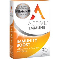 Bionat Active Immune Vitamin D, C & Zinc Immunity Boost 30 Kάψουλες