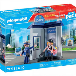 Playmobil Action Heroes Starter Pack Δωμάτιο Εξακρίβωσης Στοιχείων Συλληφθέντων για 4-10 Ετών 71733