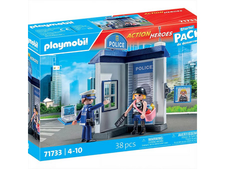 Playmobil Action Heroes Starter Pack Δωμάτιο Εξακρίβωσης Στοιχείων Συλληφθέντων για 4-10 Ετών 71733