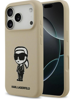 Karl Lagerfeld Silicone Sketch & Logo Magsafe Θήκη Brown (iPhone 17 Pro)
