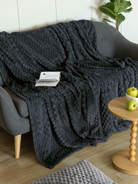 Palamaiki Κουβέρτα Fleece 160x220 ASTER COAL Γκρι
