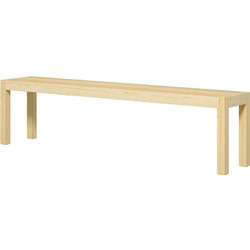 HOMCOM πάγκος καθίσματος, χώρος για 3 άτομα, έως 330 kg, ξύλο πεύκου, 175x33x45 cm