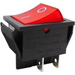 ΔΙΑΚΟΠΤΗΣ ROCKER ΜΕΓΑΛΟΣ 4P ΟΝ-OFF 16A/250V ΚΟΚΚΙΝΟΣ RK1-01 2X1 B/R 0- SOKEN (ΣΕΤ ΜΕ 10)