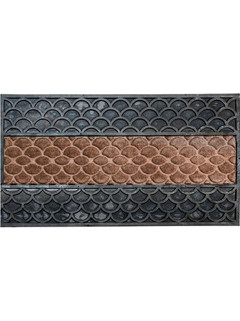 Junior Ποδόμακτρο Μοκέτα Με Λάστιχο Καφέ 40x70cm