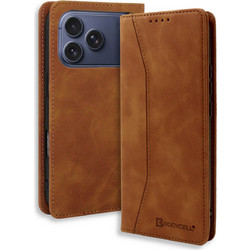 Bodycell Book Case Πορτοφόλι Brown (iPhone 17 Pro)