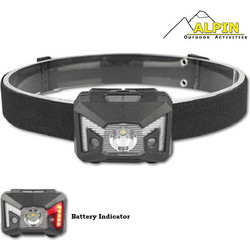 AlpinPro 108B Φακός Κεφαλής Εργασίας Μπαταρίας Led Αδιάβροχος 220lm