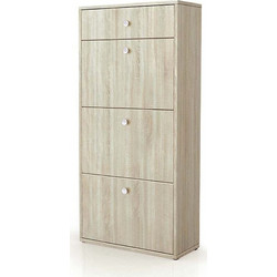 Genomax Παπουτσοθήκη Ξύλινη Sonoma Μ67xΠ28xΥ139cm 3127