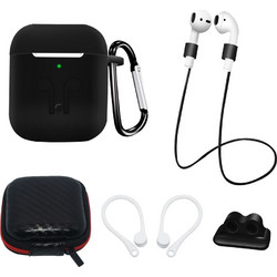 Σετ 5 σε 1 για AirPods 1/2 - Μαύρο