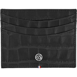 S.T. Dupont Croco Dandy μαύρη δερμάτινη Θήκη καρτών 180068
