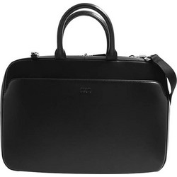 NAVA Slim double-handle briefcase - Milano Black MI080N