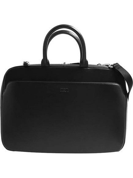 NAVA Slim double-handle briefcase - Milano Black MI080N
