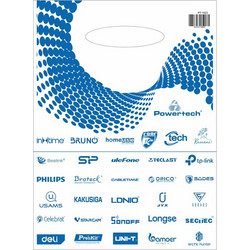 Σακούλα εμπορευμάτων τύπου χούφτας PT-1523, 30x40cm, νάιλον, 30τμχ