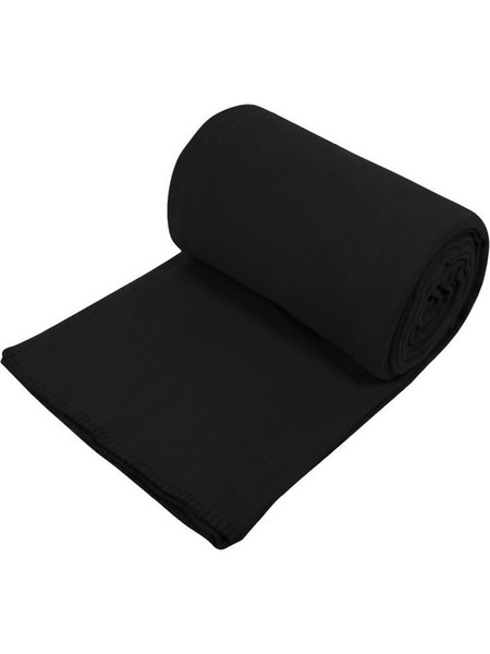 Κουβέρτα Fleece Μονή Μαύρη 220x150cm