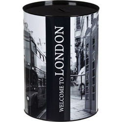 Κουμπαράς Μεταλλικός London O16x21cm