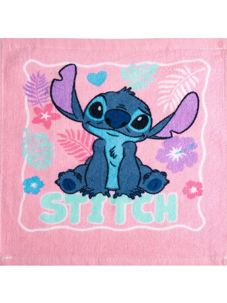 Πανάκι Βαμβακερό Βρεφικό για Κορίτσι Ροζ Stitch 30x30cm
