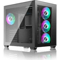 Raijintek Paean C7 Black Gaming Midi Tower Κουτί Υπολογιστή με Πλαϊνό Παράθυρο