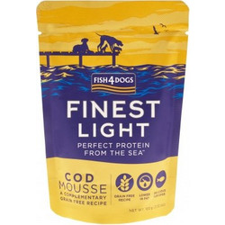 Fish4dogs Finest Light Pouch Cod Mousse 100gr