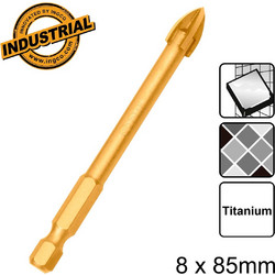 Τρυπάνι Πλακιδίων Γυαλιού 8x85mm