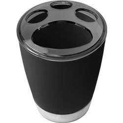 Θήκες οδοντόβουρτσας πλαστικές σε σετ 5Χ - Black - 21800