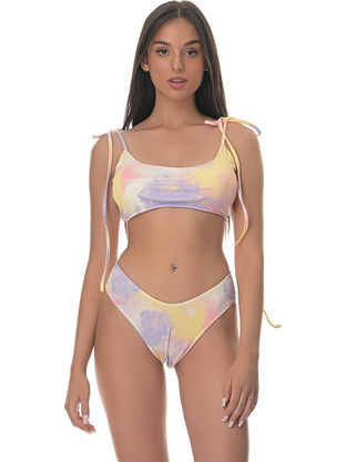 Μπικίνι Tie dye - Μωβ