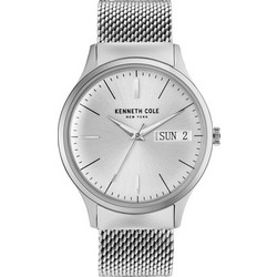 Kenneth Cole Ανδρικό Ρολόι με Ασημί Μεταλλικό Μπρασελέ KC50587002