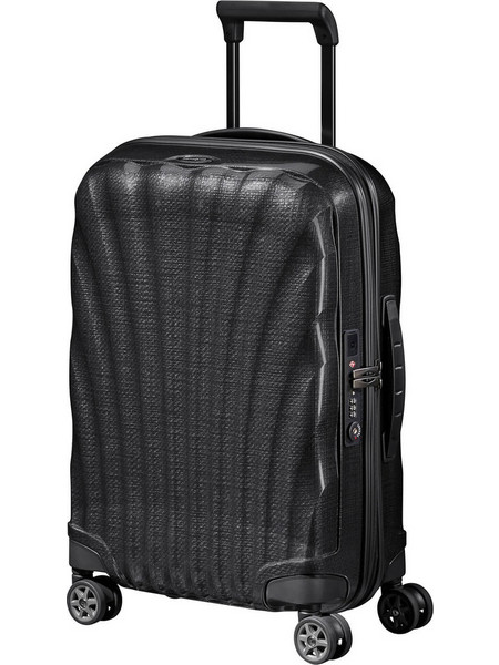 Samsonite C-Lite Spinner Βαλίτσα Καμπίνας 55x34x20cm με 4 Ρόδες Μαύρη