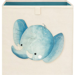 Sassi Τετράγωνο Κουτί Αποθήκευσης 33x33 εκ. Chewy The Elephant